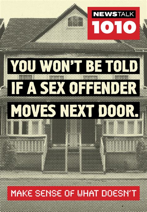 Newstalk 1010 Print Advert By Zig Sex Offender Ads Of