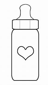 Bottle Outline Baby Template Clipart Onesie Coloring Printable Clipartmag sketch template