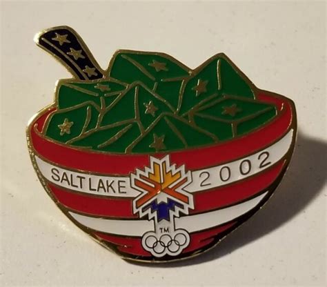 2002 Salt Lake City Olympic Patriotic Green Jello Pin Pins New Ebay