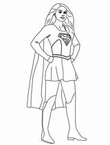 Supergirl Jumanji sketch template