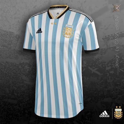 stunning argentina  copa america home  kit concepts  casa bruni footy headlines