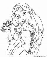 Rapunzel Tangled Raiponce Pascal Colorare Disegni Colorir Enredados Ausmalbilder Conte Prinzessin Freres Grimm Entitlementtrap Princesa Disneyclips Malvorlage Cute Malvorlagen sketch template