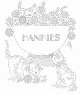 Embroidery Kittens Wheeler sketch template