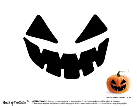 scare   halloween fun    scary pumpkin face printable