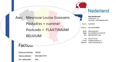 correcte adressering belgie tips en  voorbeelden van adres