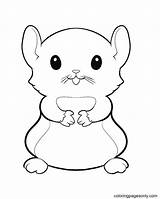 Hamster Adorable sketch template