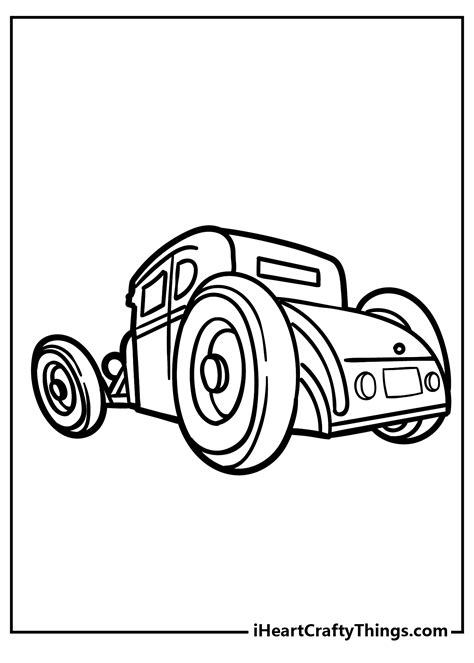 hot rod coloring pages  print
