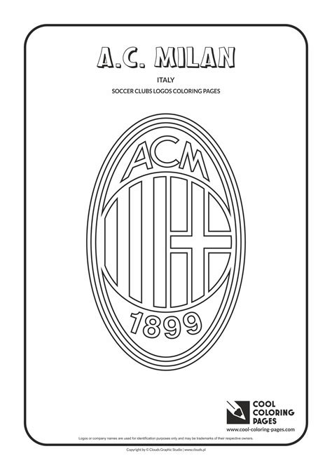 cool coloring pages ac milan logo coloring page cool coloring pages