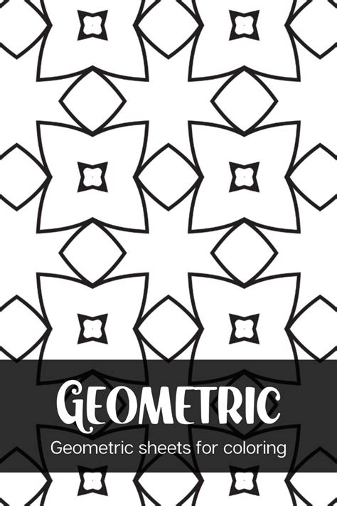 geometric shapes coloring books  adults  coloring pages