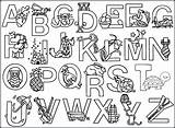 Alphabet Coloring Pages Animal Color Getcolorings Printable sketch template