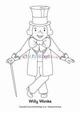 Wonka Willy Coloring Colouring Pages Chocolate Charlie Factory Roald Dahl Book Activityvillage Color Sheets Activities La Crafts Characters Matilda Colour sketch template