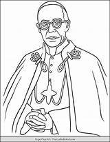 Pope Pius Xii Thecatholickid Catholic Churchill sketch template