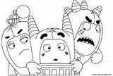 Oddbods Coloring Pages Printable Cute Print Book Zee Popular Firetruck sketch template