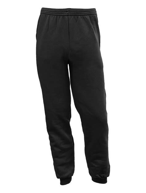 black tracksuit bottoms cuff leg  quality schoolwear