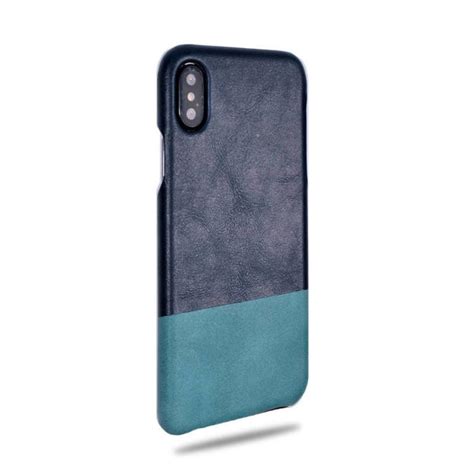 personalized peacock blue iphone xs iphone  leather case kuloer cases