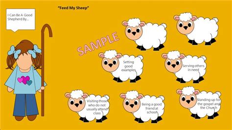 primary   testament lesson  feed  sheep lessons