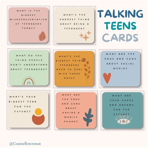 therapy question cards  teens counseling flash cards etsy