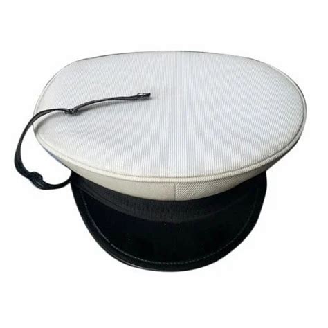 white black polyester guard cap   price  kanpur id