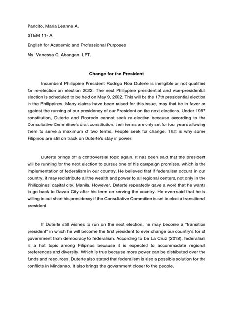 position paper  philippines examples   position paper