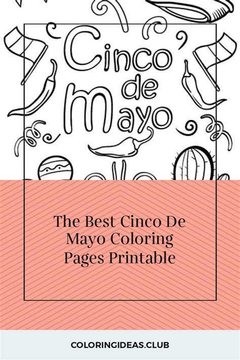cinco de mayo coloring pages printable cinco de mayo