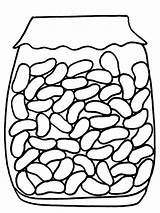 Jar Bean Kolorowanki Owoce Dzieci Flavors sketch template