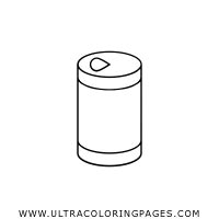 canned food coloring page ultra coloring pages