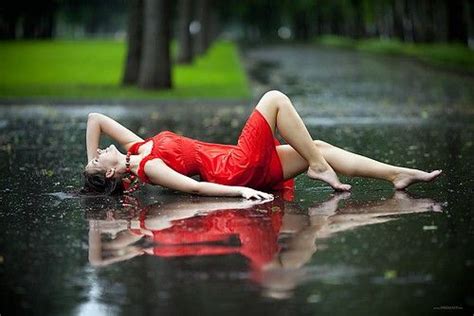 hot girl in rain sexy rain relax wet woman girl