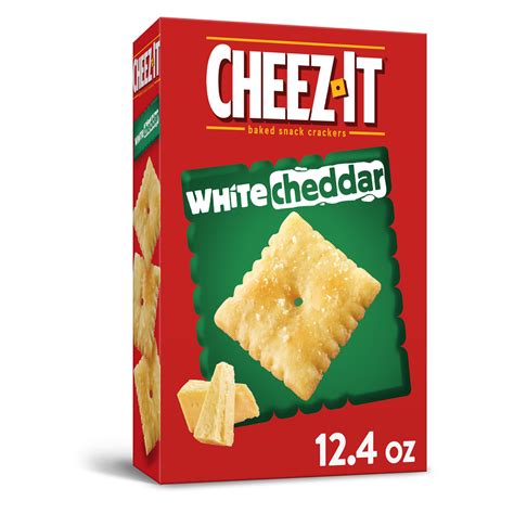 cheez  baked snack cheese crackers white cheddar  oz walmart