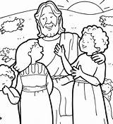 Jesus Coloring Children Pages Clipart Loves Boy Bible Little Color Child Printable Sheets Colouring School Visit Sunday Getcolorings Sharing Crafts sketch template