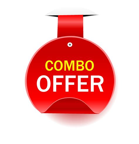 combo offer banner design vector icon template  retail promotion
