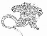 Coloring Cerberus Pages Fantasy Printable Adult Final Animal Weapons Mythical Malvorlagen Weapon Creatures Fantasie Guns Von Dragon Tiere Erwachsene Designlooter sketch template