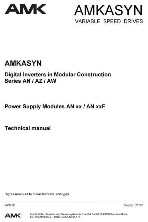 amk amkasyn  series technical manual   manualslib