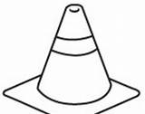 Cone Clipart Clip Construction Cliparts Safety Library Clipground sketch template