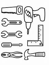 Kids Tools Coloring Pages Fun Their Sheet Gereedschap School Colorear Working Create Work sketch template