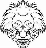 Draw Clowns Klowns Albanysinsanity Tueur Zombie sketch template