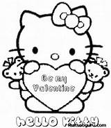 Coloring Valentine Pages Valentines Kitty Hello Printable Kids Sheets Color Print Card Sheet Printables Cards Clip Wallpapers Cat Happy Library sketch template