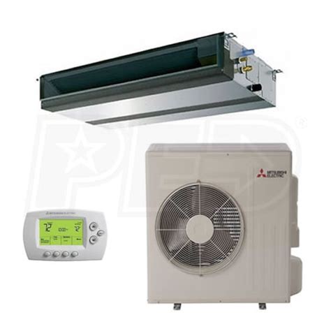 mitsubishi  btu cooling heating  series concealed duct air conditioning system
