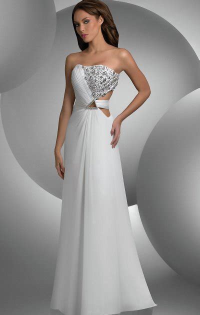 long strapless white prom dress 2012 by shimmer designer prom night styles
