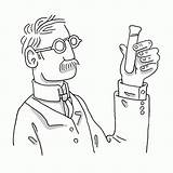 Chemistry Chemist sketch template