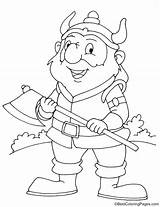 Dwarf Coloring Fighter Pages sketch template