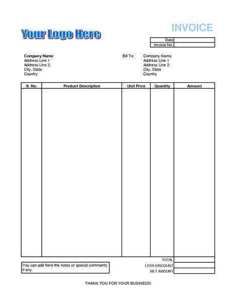 monthly invoice template spreadsheet templates  busines monthly
