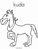Kuda sketch template