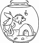 Fish Coloring Tank Pages Bowl Lonely Drawing Feeling Simple Clipart Silhouette Fishes Kids Template Tiger Drawings Easy Color Getdrawings Getcolorings sketch template