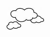 Clouds Coloring Cloud Clipart Pages Cloudy Drawing Colouring Book Kids Shape Color Awesome Sheet Wolken Sketch Printable Clip Worksheet Netart sketch template