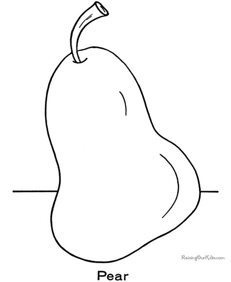 pear coloring sheets  print  color coloring pages coloring