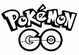 Pokemon Coloring Go Pages Logo sketch template