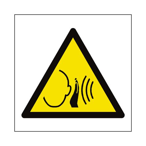 sudden loud noise symbol sign pvc safety signs