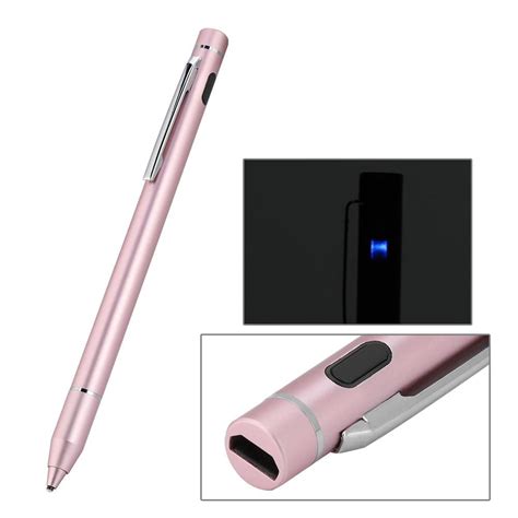 tebru stylus penpink active capacitive  mobile phone tablet fine tip touch screen stylus