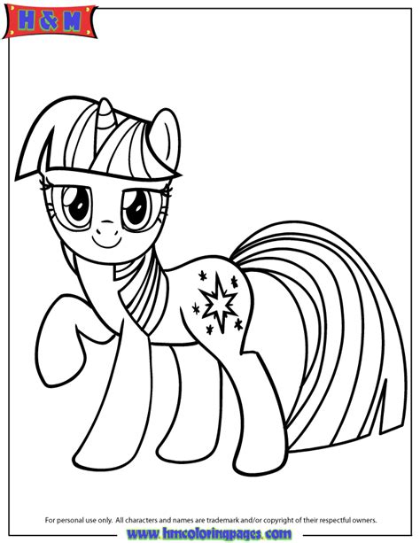 unicorn pony twilight sparkle coloring page   coloring pages