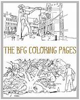 Coloring Bfg Pages Dahl Roald Print Template Disney Movie Looking Find Alice Glass Through Popular Children Good sketch template